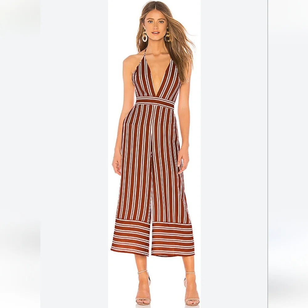 Amanda Uprichard Montague rust colored jumpsuit size S - Picture 1 of 6